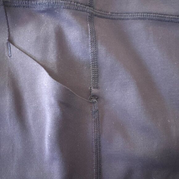 Lululemon Womens dark blue High-Rise Wunder Under Crop Leggings With Zippered Po - Picture 4 of 7